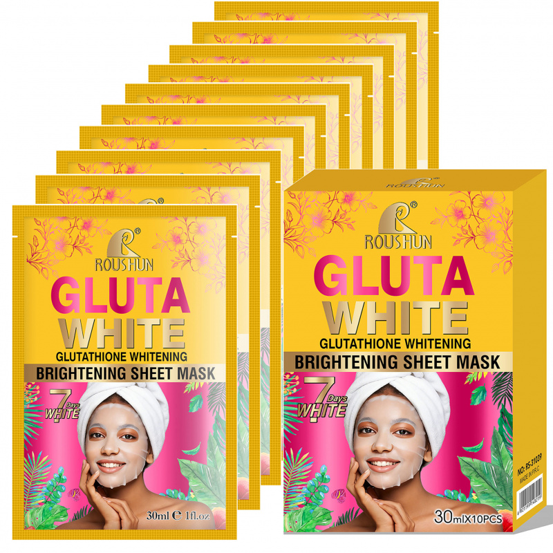 Gluta White Facial Mask Facial - đánh giá và giá Face Mask Storage Box