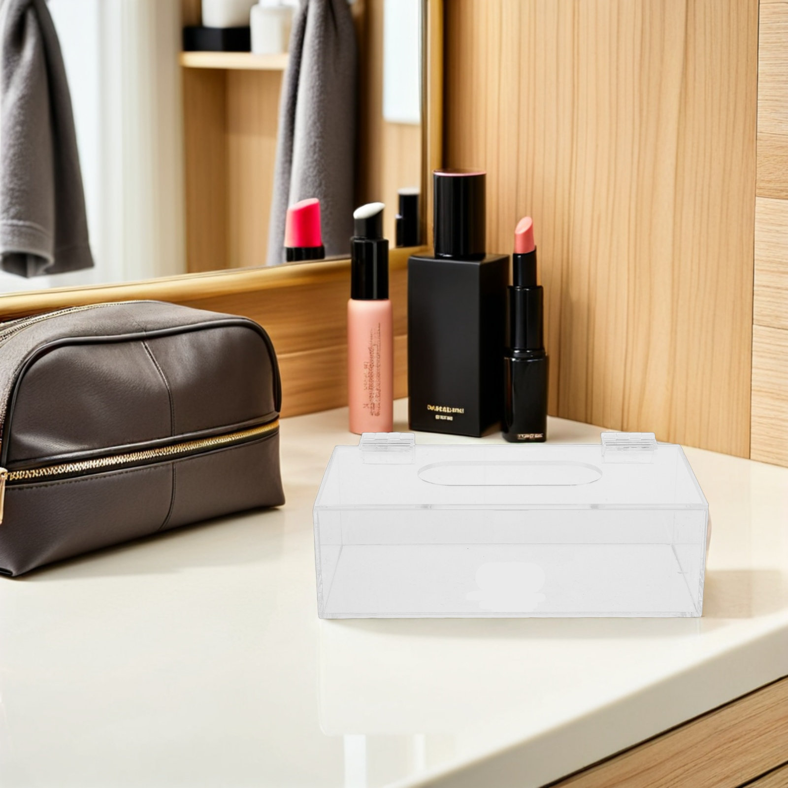 Clear Acrylic Mask Storage Box - đánh giá và giá Face Mask Storage Box
