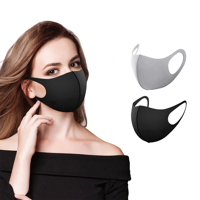 5/10PCS Fashion Solid Earloop  - đánh giá và giá Cloth Face Mask Washable